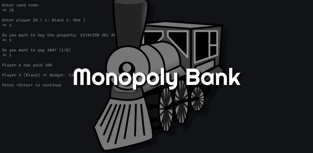 Monopoly Bank Application